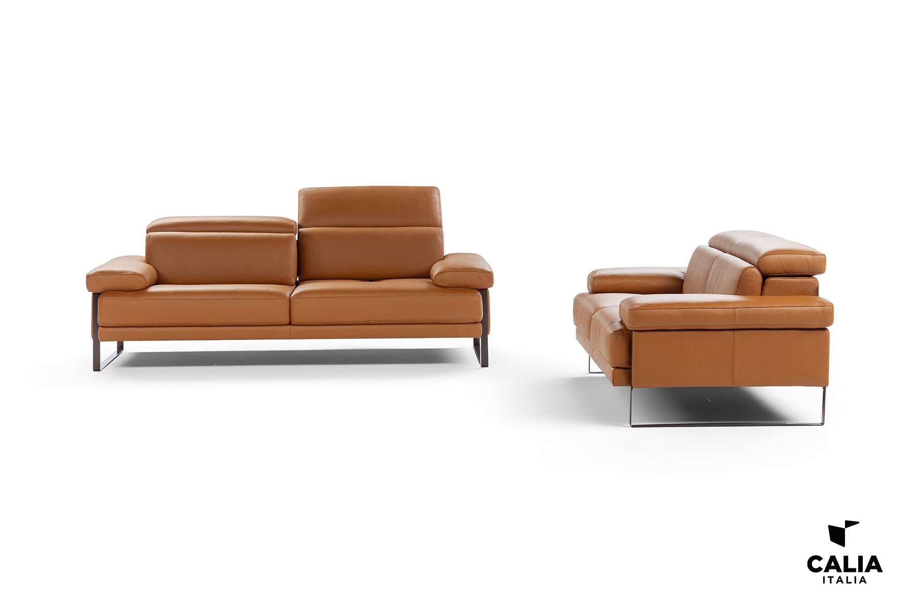 Nicoletti - Italo off-white Leather Sofa 85"L - Eurohaus Modern Furniture LLC
