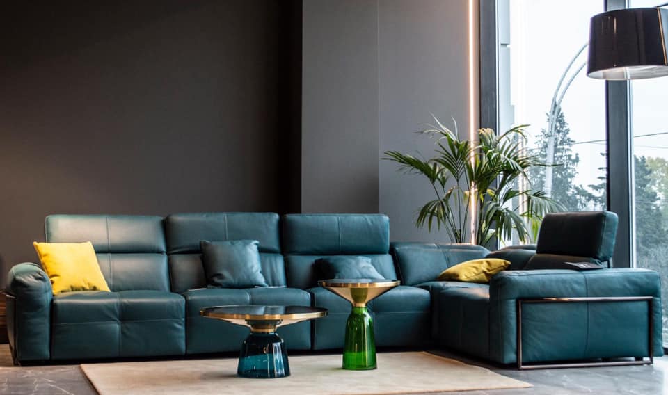 ALPA SALOTTI - MADISON 5PCS. SECTIONAL W/3 RECLINERS - Eurohaus Modern Furniture LLC