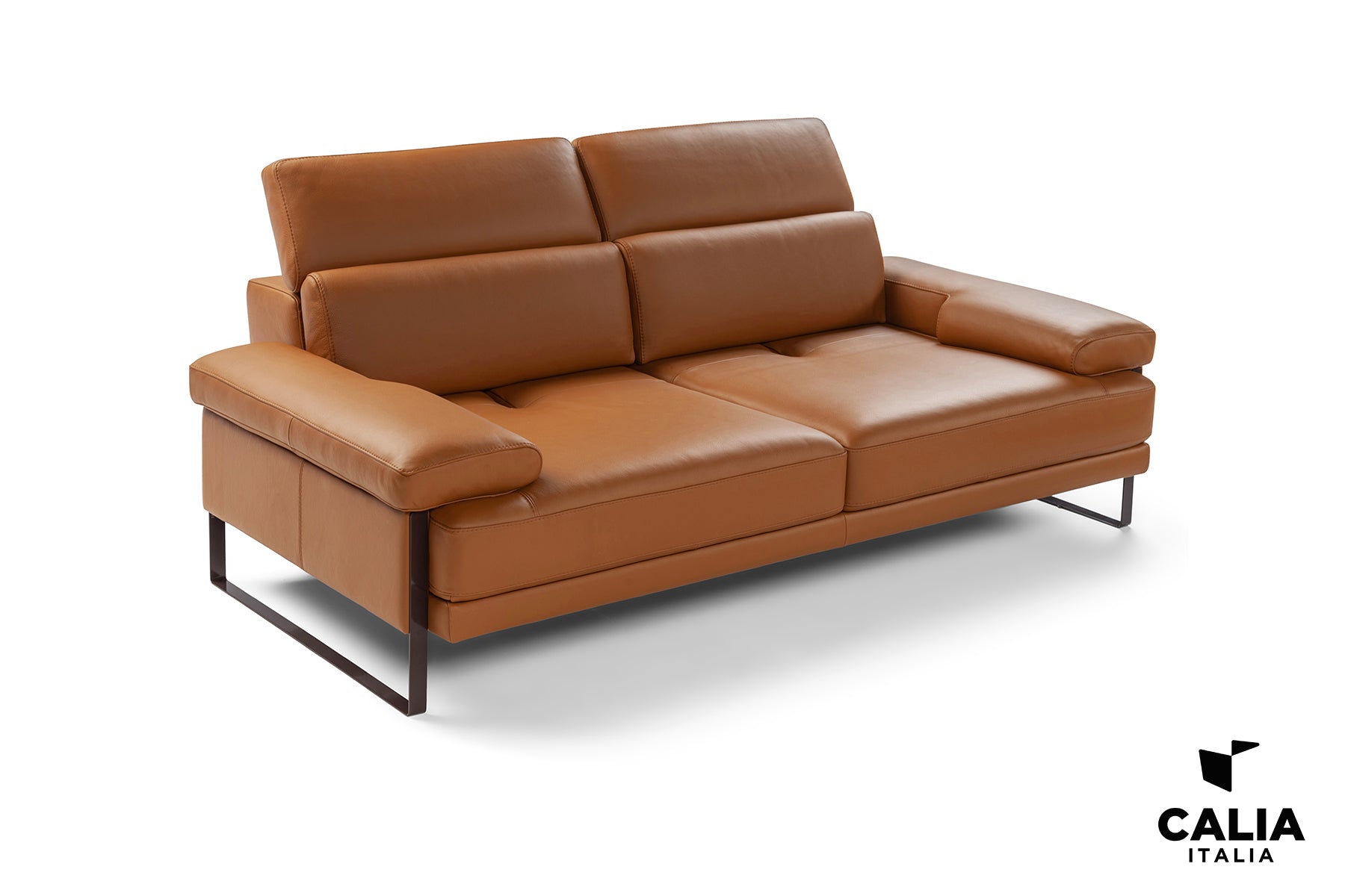 Nicoletti - Italo off-white Leather Sofa 85"L - Eurohaus Modern Furniture LLC
