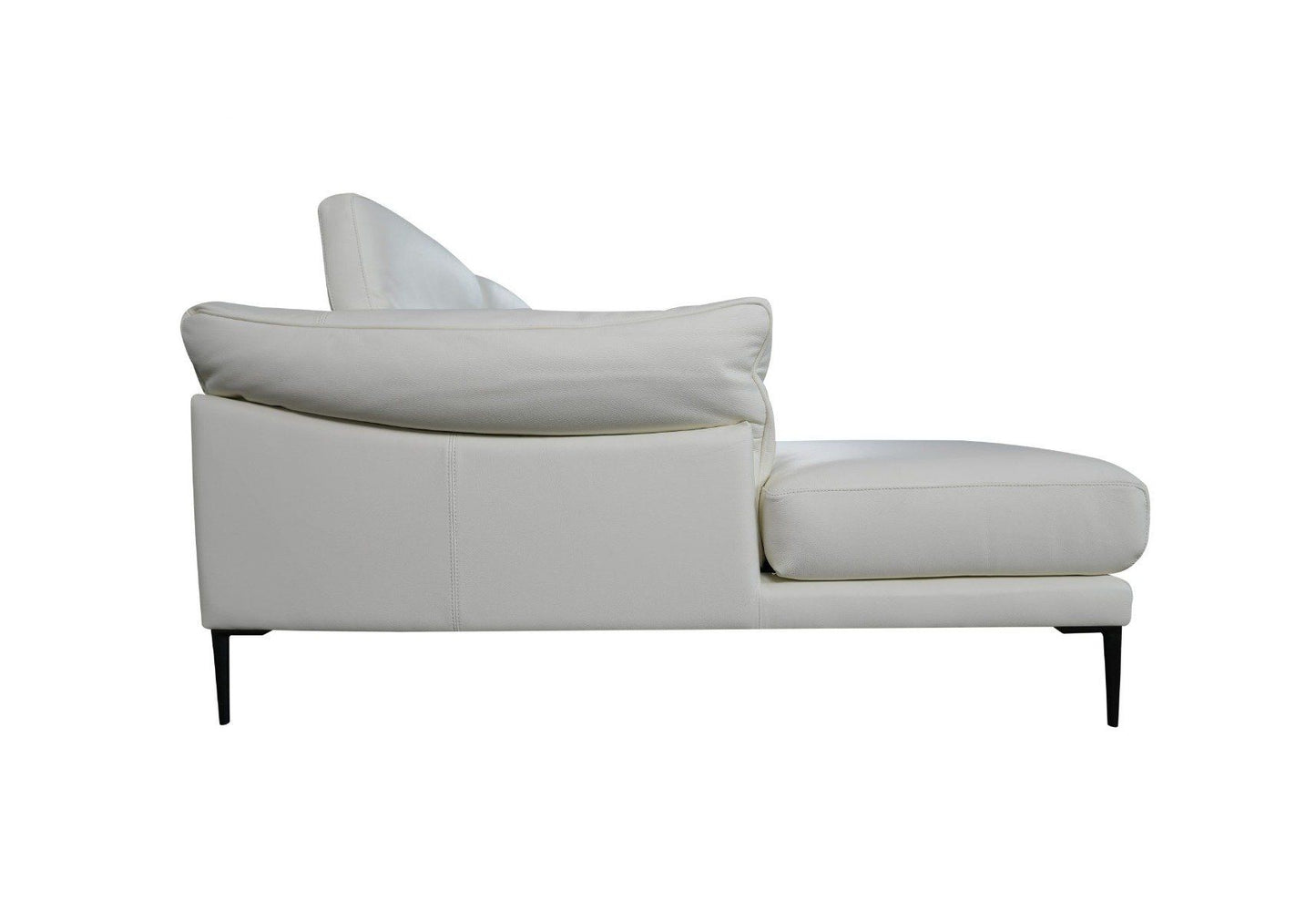 Ennio Top Grain Leather Sofa with Chaise Lounge