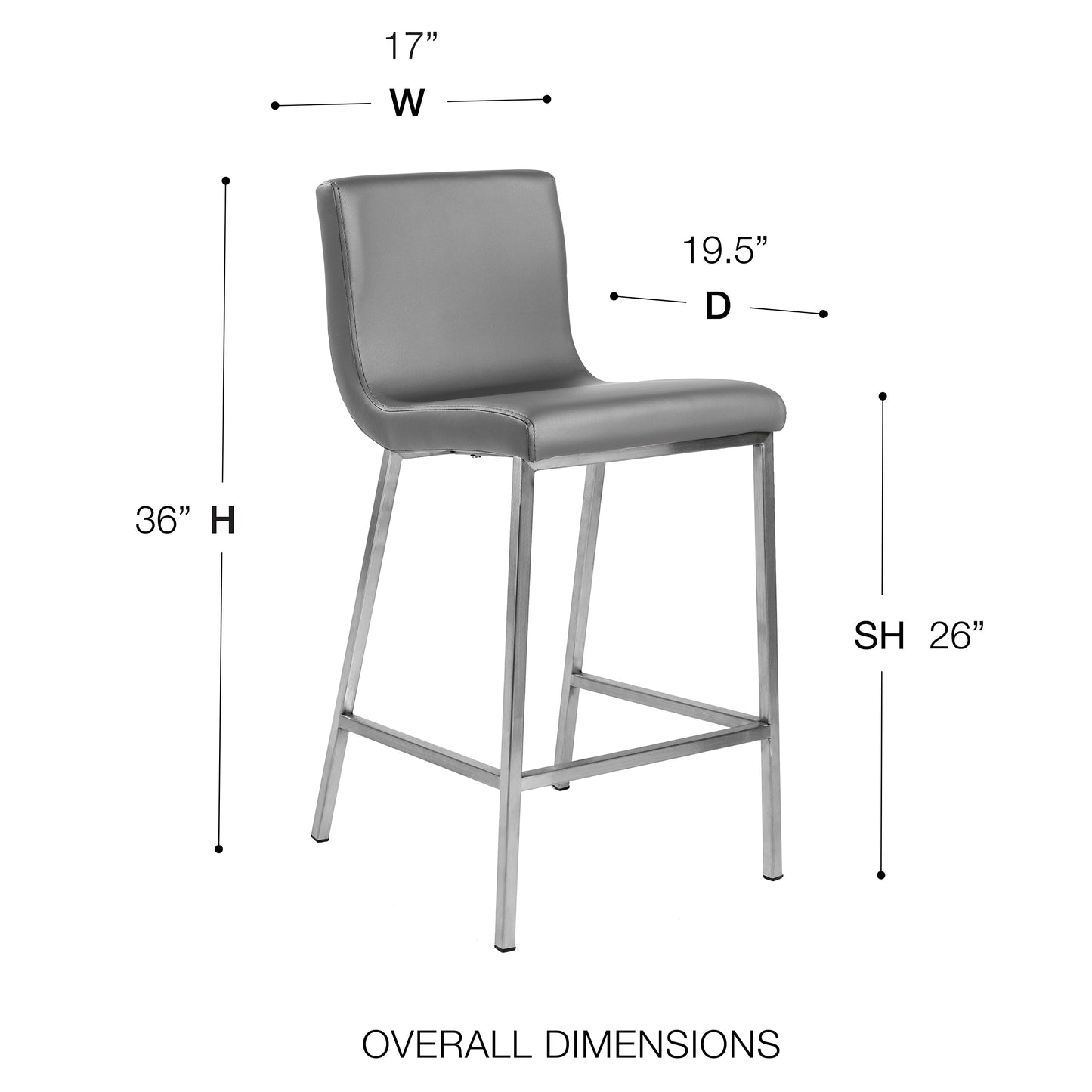 SCOTT 26"H COUNTER CHAIR