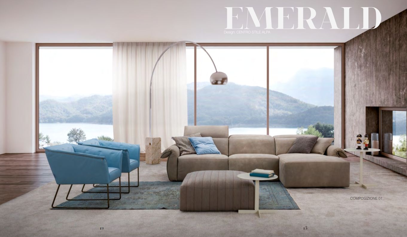 ALPA - EMERALD 3 RECLINERS LEATHER SOFA