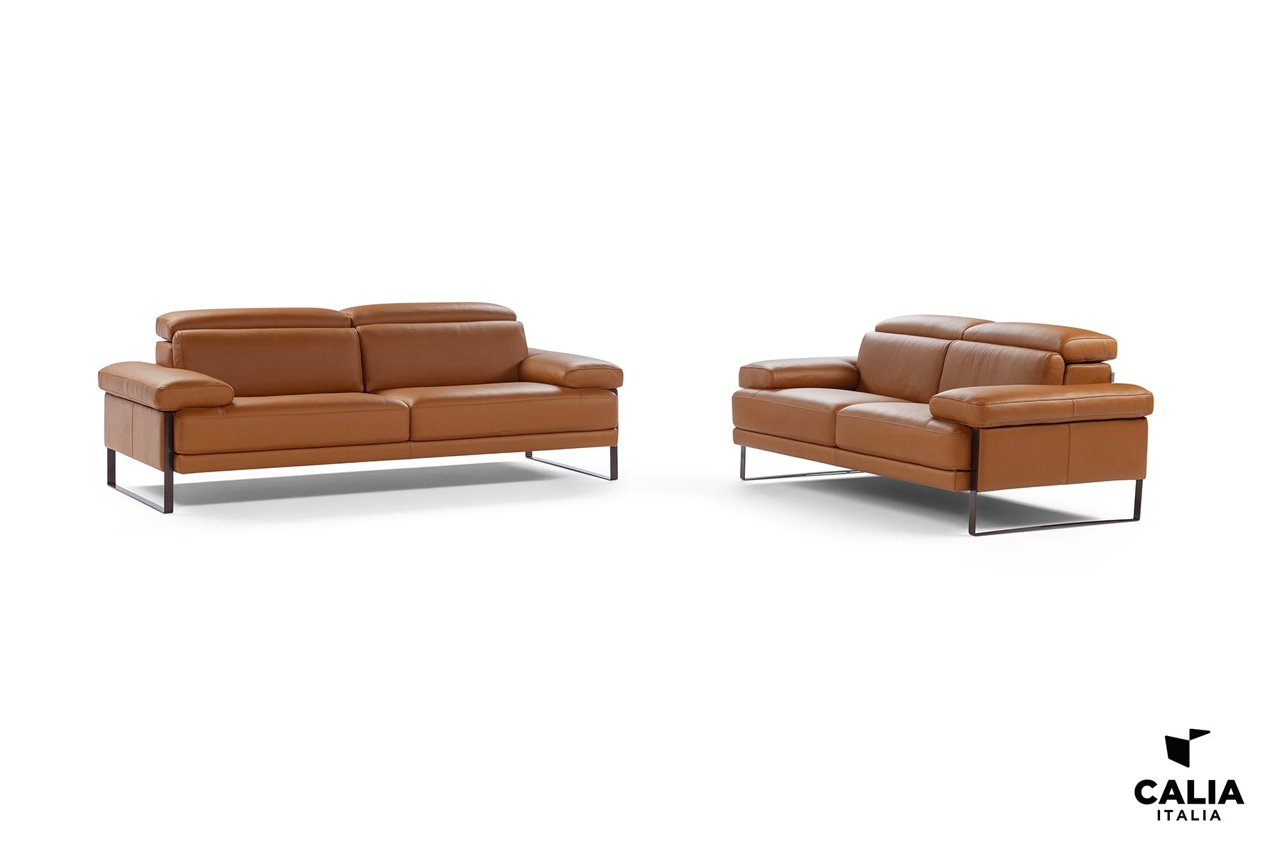 Nicoletti - Italo off-white Leather Sofa 85"L - Eurohaus Modern Furniture LLC