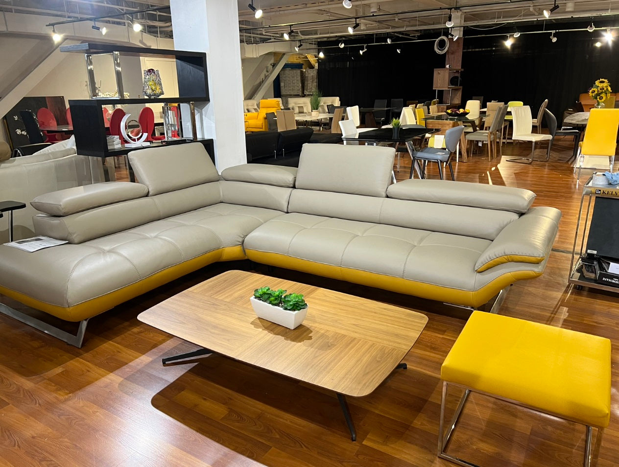 Nicoletti Corsica Leather Sectional - Eurohaus Modern Furniture LLC
