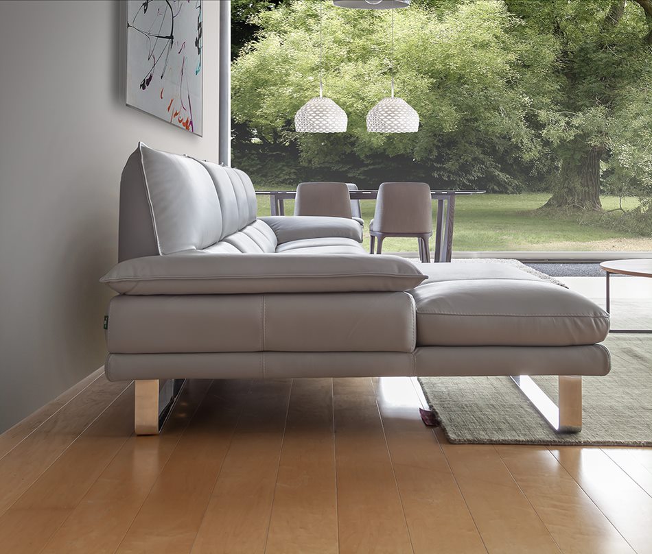 NICOLETTI - DAVE LEATHER SECTIONAL - ITALY - Eurohaus Modern Furniture LLC