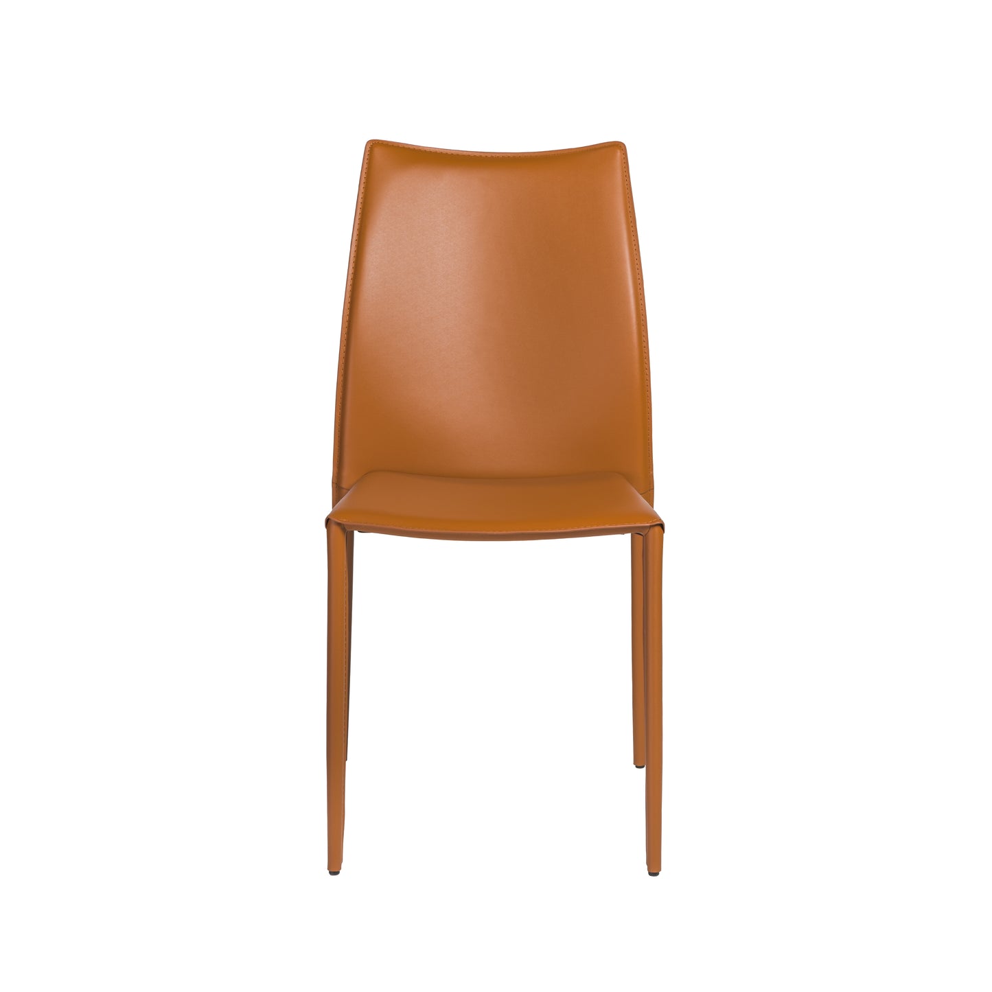 Dalia Leather Stacking Chair (2) - Eurohaus Modern Furniture LLC