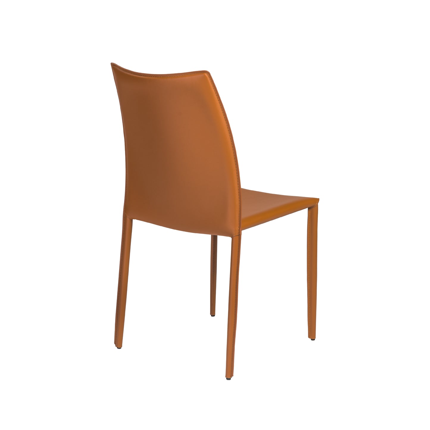 Dalia Leather Stacking Chair (2) - Eurohaus Modern Furniture LLC