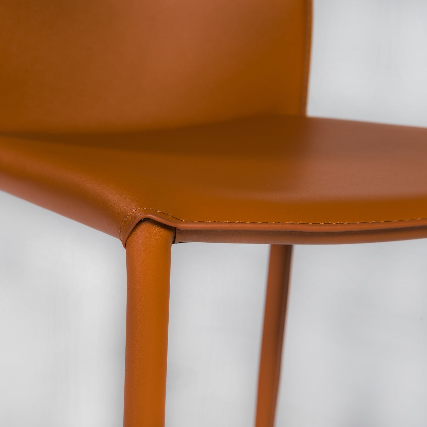 Dalia Leather Stacking Chair (2) - Eurohaus Modern Furniture LLC