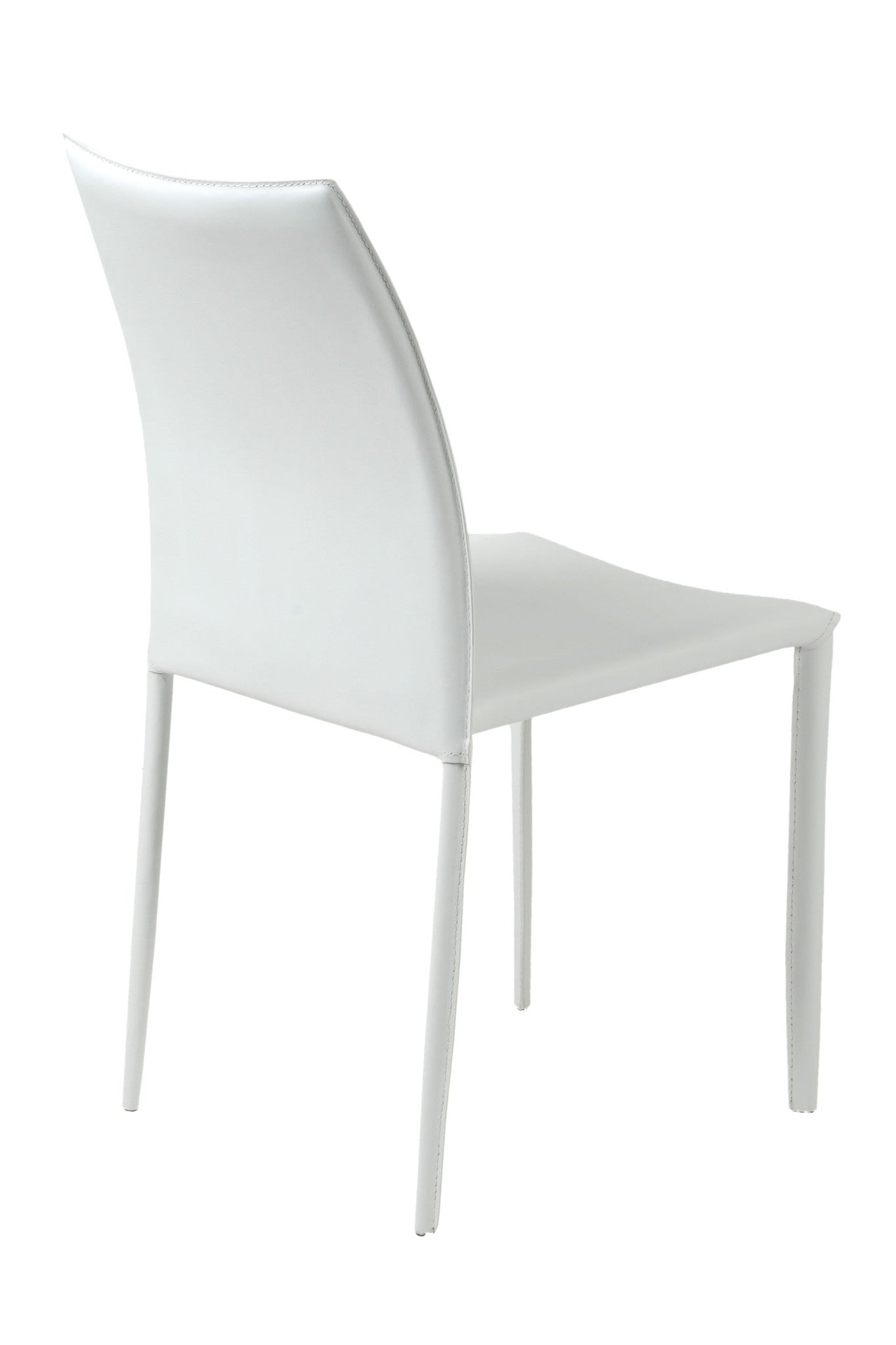 Dalia Leather Stacking Chair (2) - Eurohaus Modern Furniture LLC
