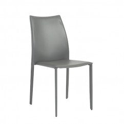 Dalia Leather Stacking Chair (2) - Eurohaus Modern Furniture LLC