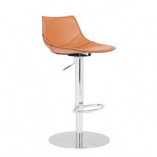 Rudy Leather Adjustable Height Barstool - Eurohaus Modern Furniture LLC