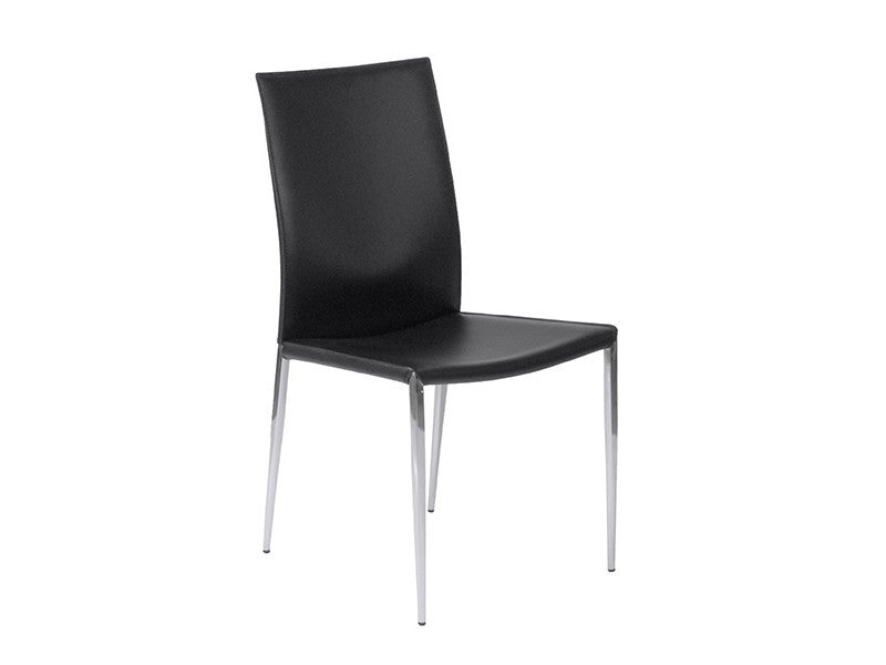 EURO- Max Leather side chair - Eurohaus Modern Furniture LLC