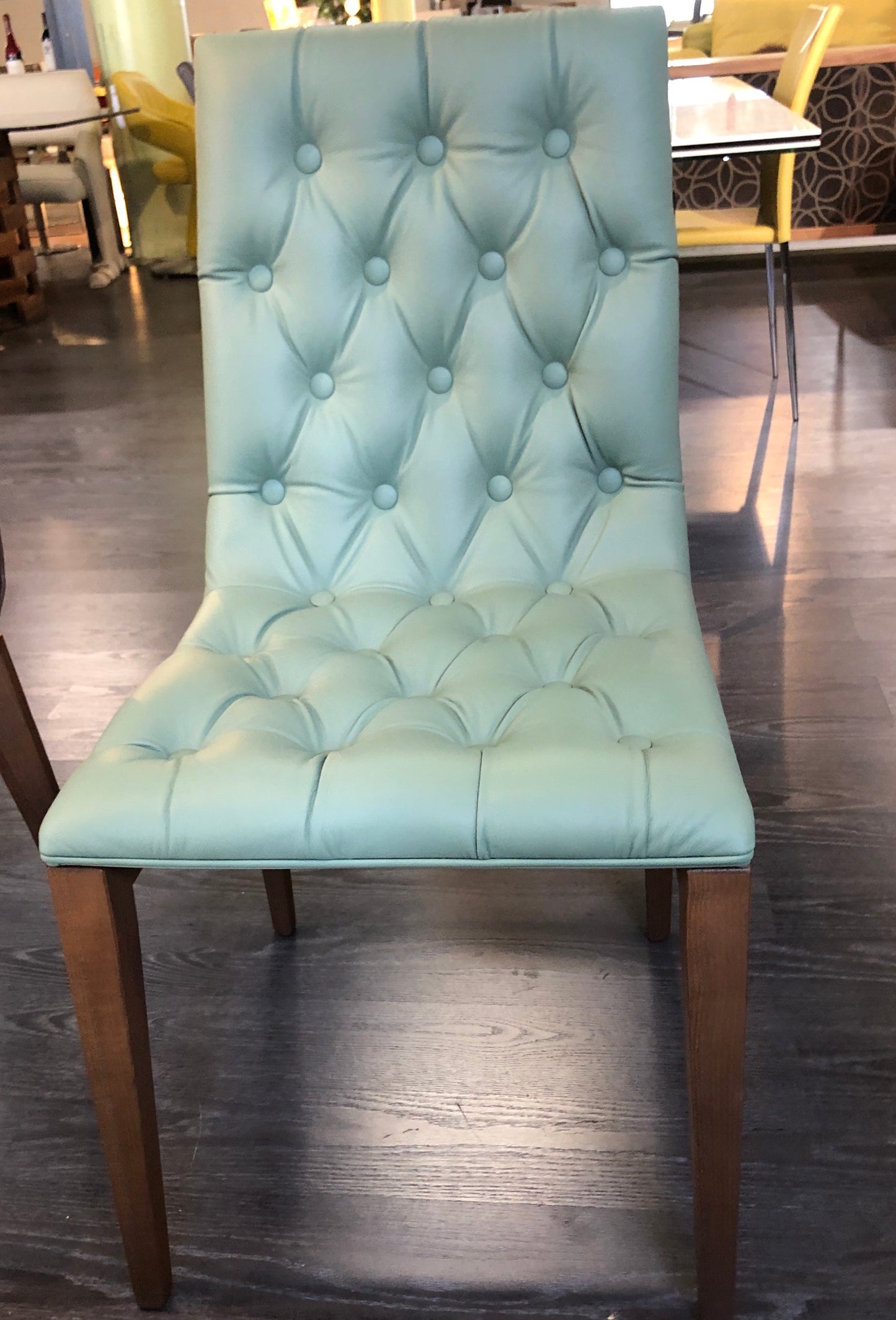 BUSETTO- Made in Italy- S066 Genuine Leather Turfted Seat - Eurohaus Modern Furniture LLC