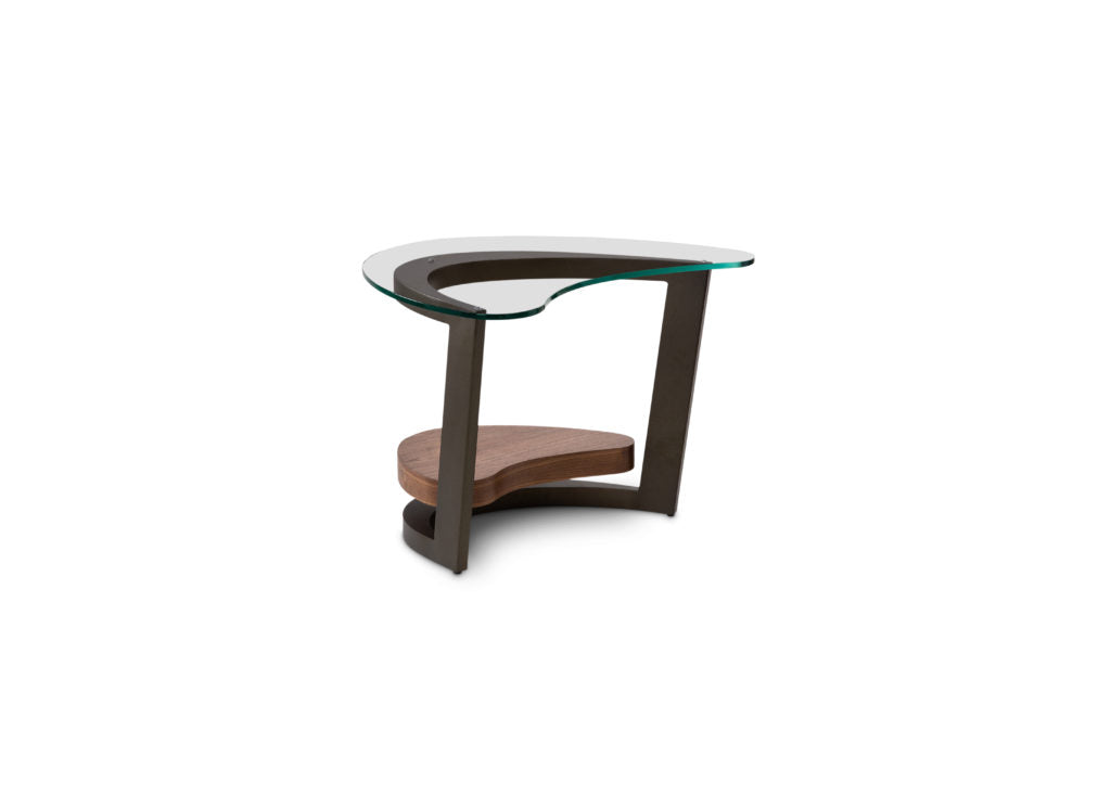 ELITE MODERN - Maui Walnut/Metal Occasional Table - Eurohaus Modern Furniture LLC