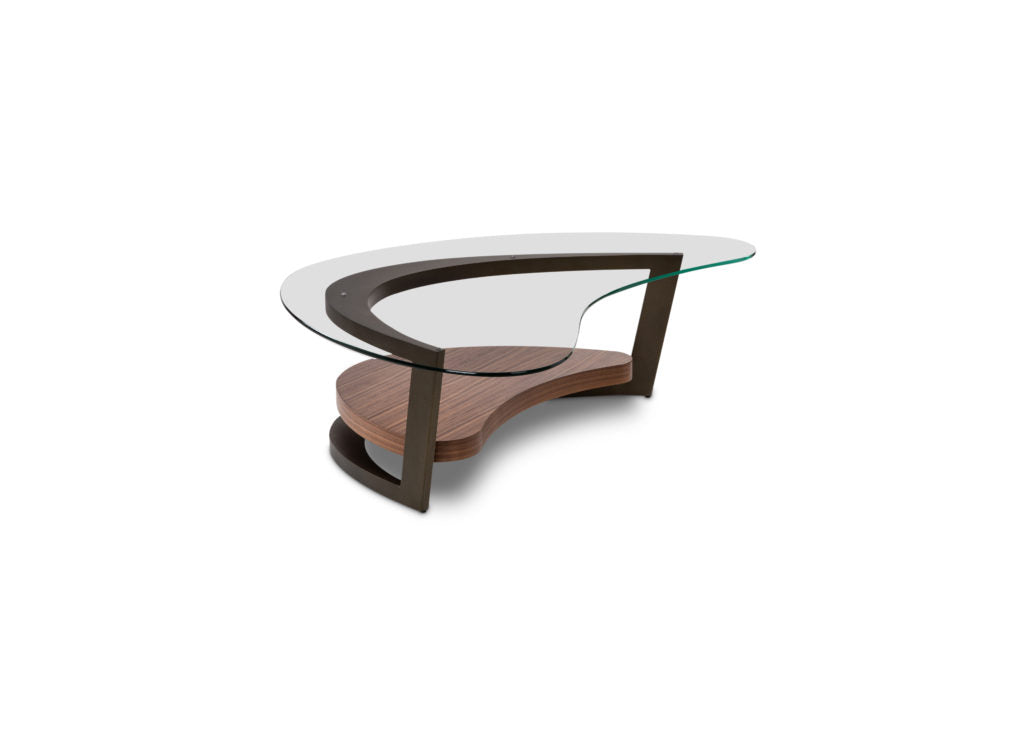 ELITE MODERN - Maui Walnut/Metal Occasional Table - Eurohaus Modern Furniture LLC