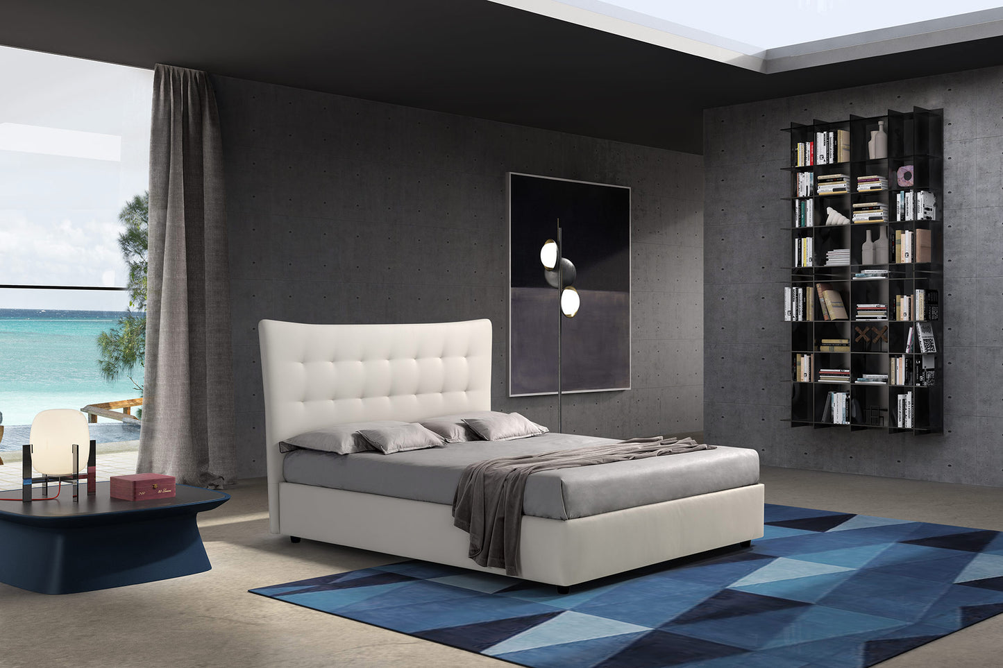 Novaluna - Parigi Platform Bed- Made In Italy - Eurohaus Modern Furniture LLC