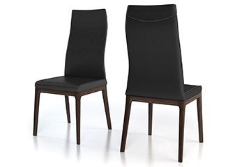 Colibri Amy Genuine Thick Leather Dining Chair (set of 2)