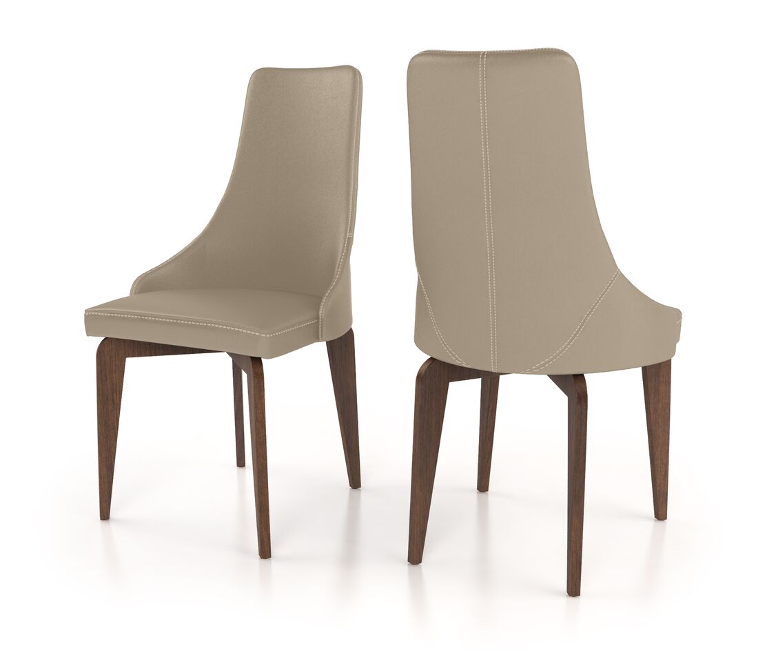 Genuine Leather - Colibri Chanel Dining chair(set of 2) - Eurohaus Modern Furniture LLC