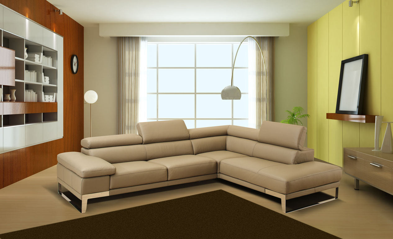 NICOLETTI - DOMUS LEATHER SECTIONAL - ITALY - Eurohaus Modern Furniture LLC