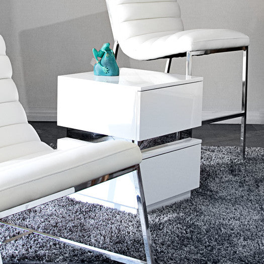 DS-High Gloss Lacquer w/2 Drawers - Eurohaus Modern Furniture LLC