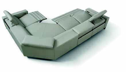 INCANTO - I829 5PCS. Sectional w/3 Power Reclines & Big Corner - Eurohaus Modern Furniture LLC