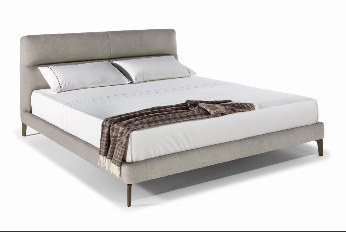 Natuzzi Editions Leather Bed LE05 Platform Bed - Eurohaus Modern Furniture LLC