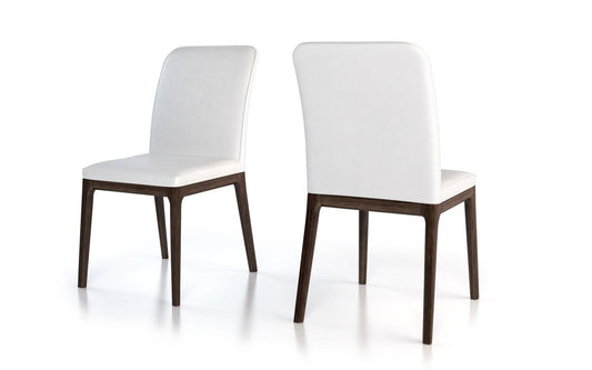 Colibri Lucia Genuine Thick Leather Dining Chair (set of 2)