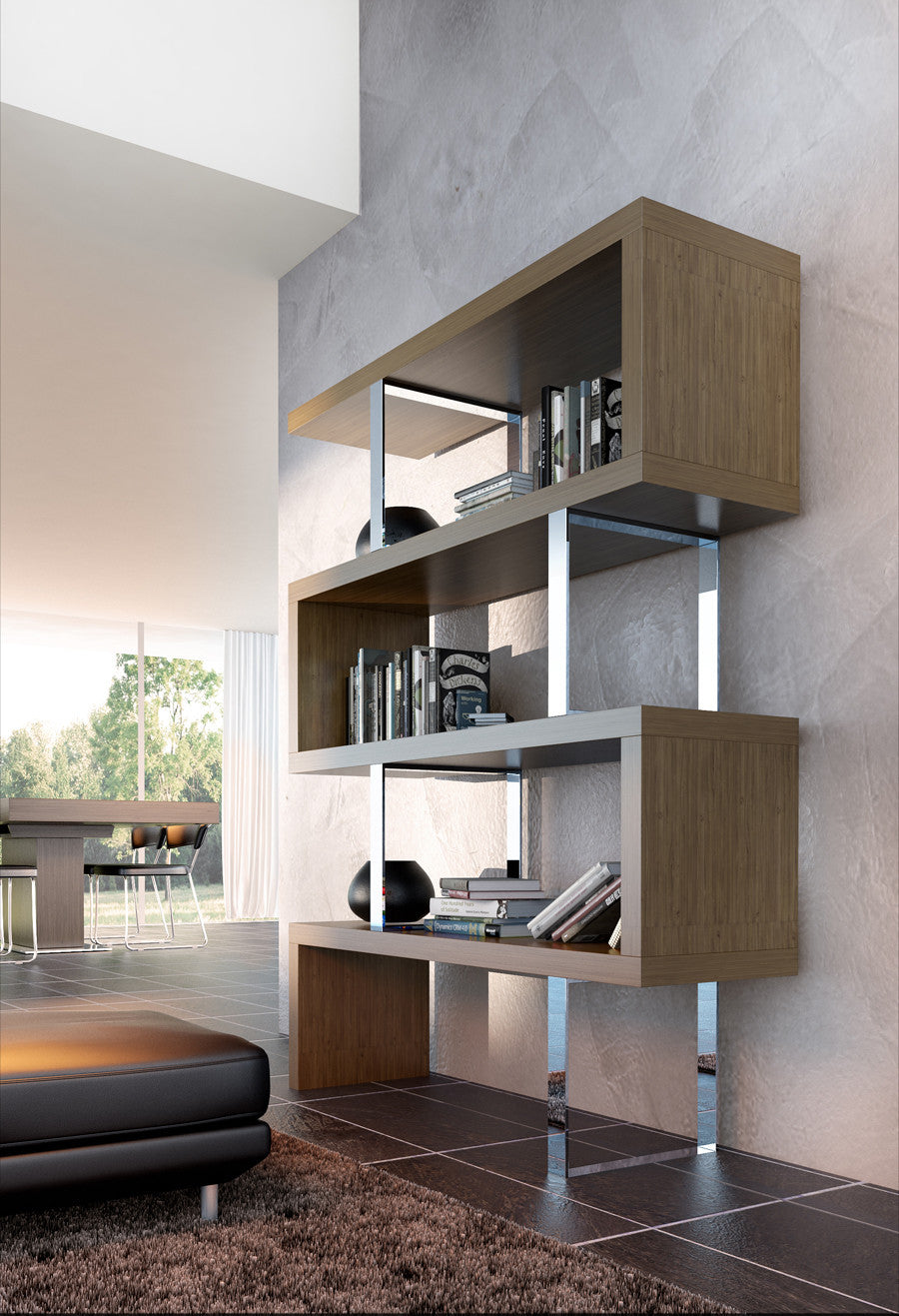 Modern Bookcase MD105 51"W