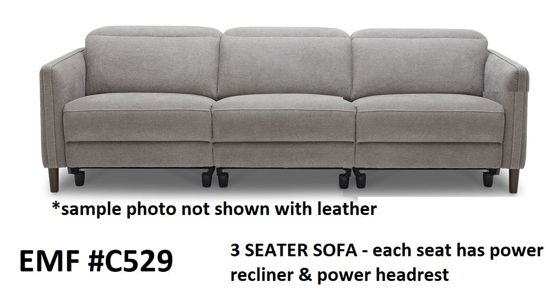 EMF KM529 Leather Recliner Collection