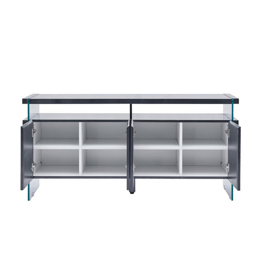EURO-BQAC33 - High Gloss Server Cabinet - Eurohaus Modern Furniture LLC