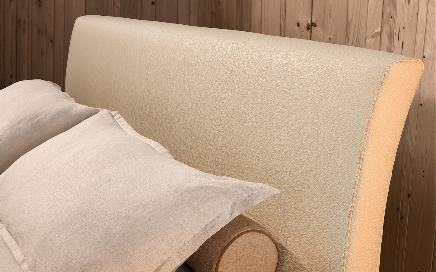 Novaluna Foam Vegan-leather Platform Bed - Eurohaus Modern Furniture LLC