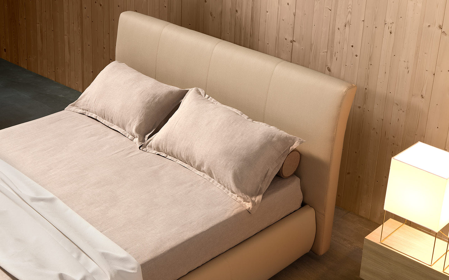 Novaluna Foam Vegan-leather Platform Bed - Eurohaus Modern Furniture LLC