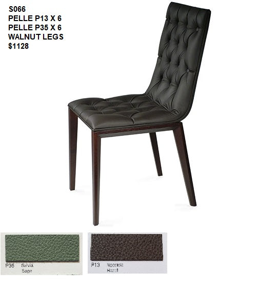 BUSETTO- Made in Italy- S066 Genuine Leather Turfted Seat - Eurohaus Modern Furniture LLC