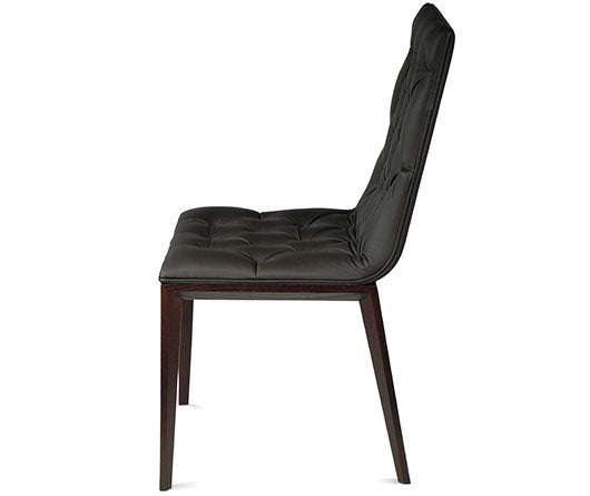 BUSETTO- Made in Italy- S066 Genuine Leather Turfted Seat - Eurohaus Modern Furniture LLC