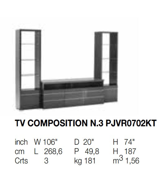 Versilia High Gloss Tv Stand