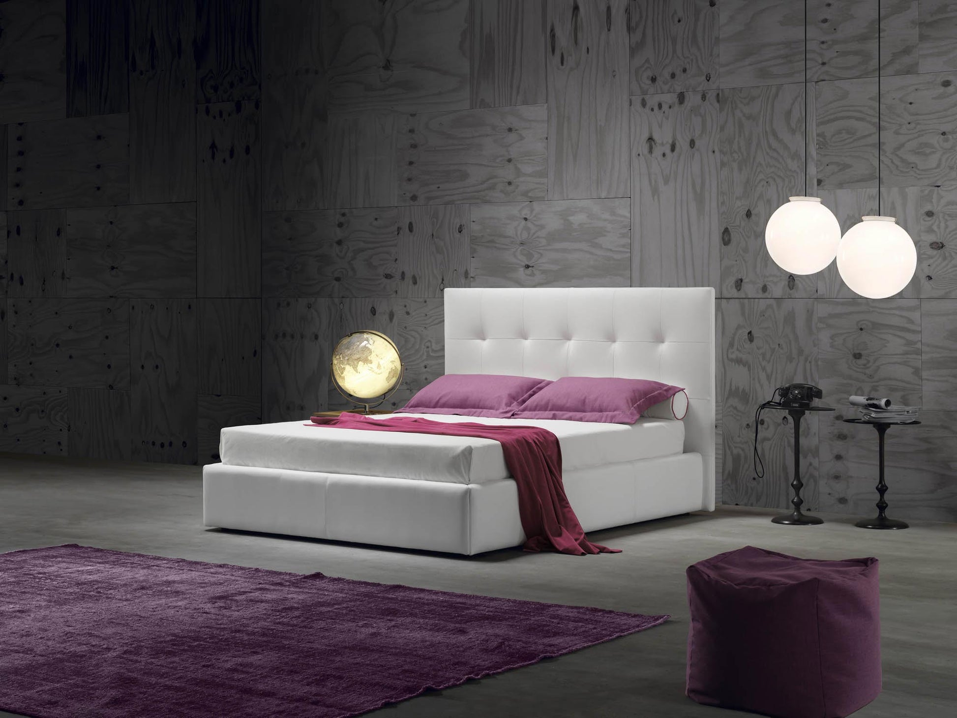 Novaluna - Wall Platform bed - Made in Italy - Eurohaus Modern Furniture LLC