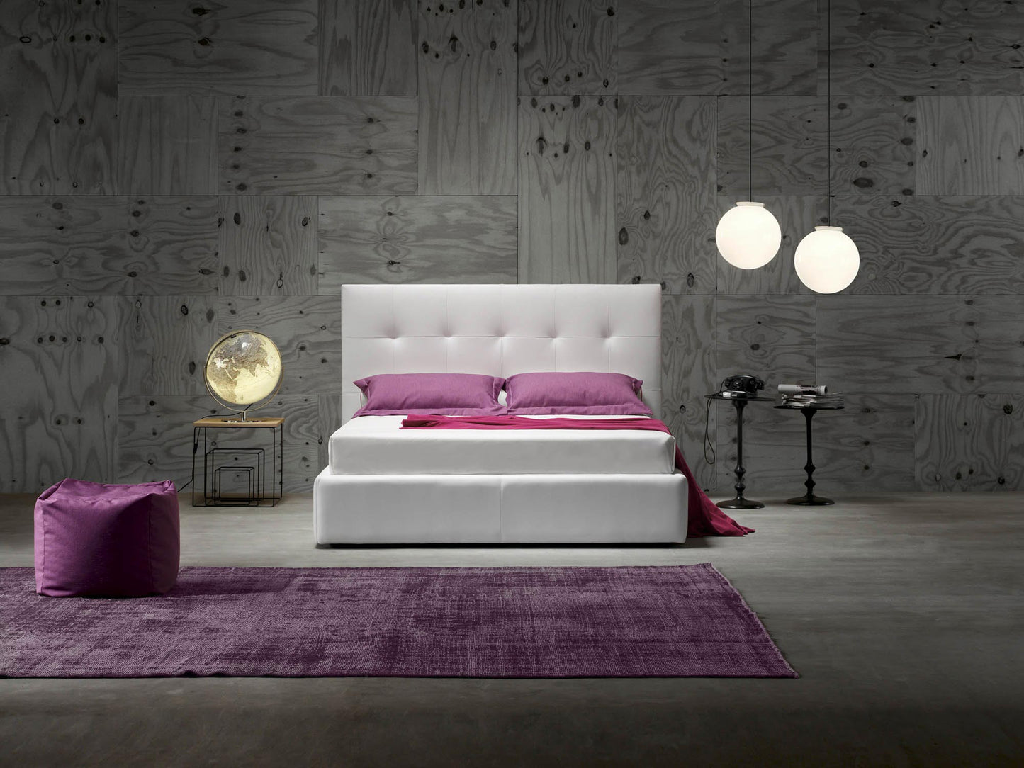 Novaluna - Wall Platform bed - Made in Italy - Eurohaus Modern Furniture LLC