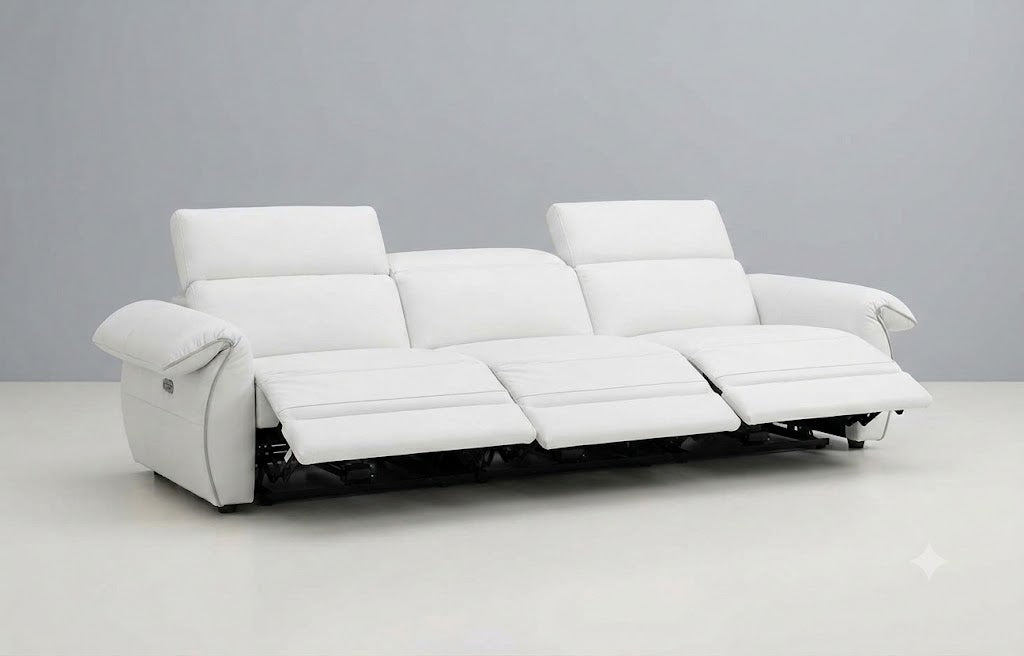 ALPA - EMERALD 3 RECLINERS LEATHER SOFA