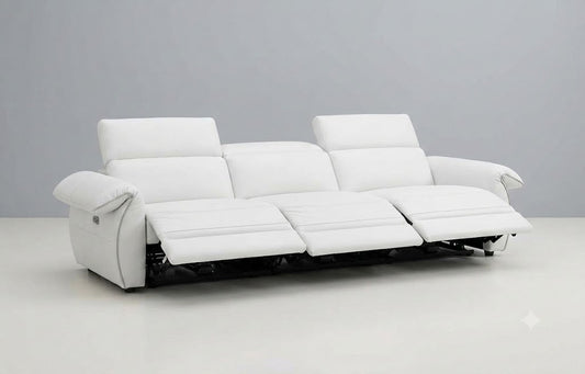 ALPA - EMERALD 3 RECLINERS LEATHER SOFA