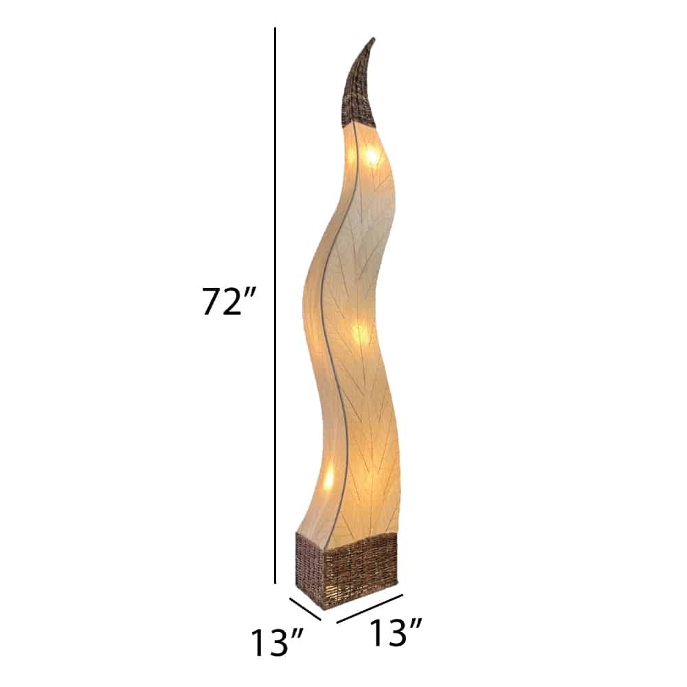 Flame Giant Floor Lamp Natural