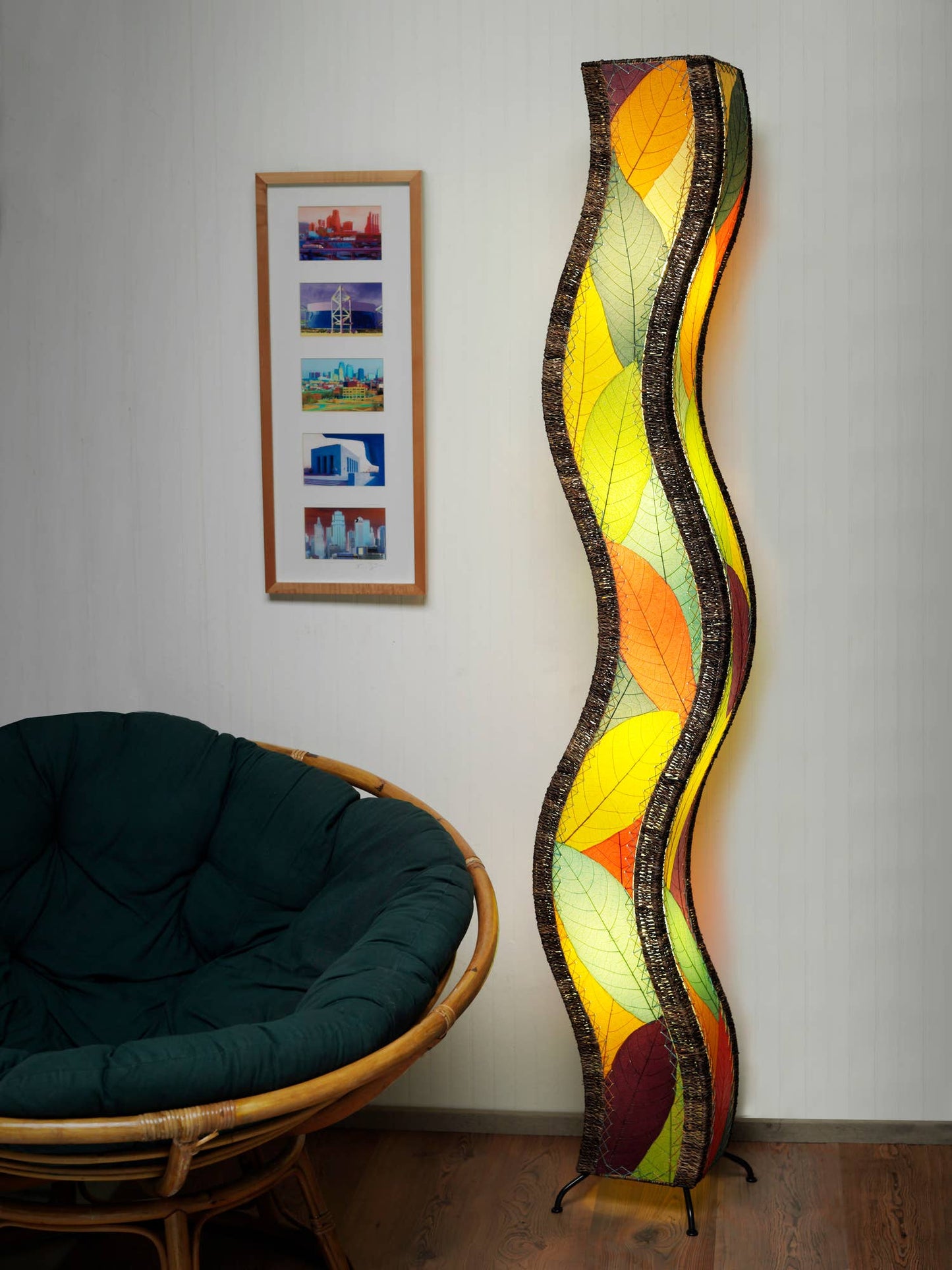 Wave Giant Floor Lamp Multi - Eurohaus Modern Furniture LLC