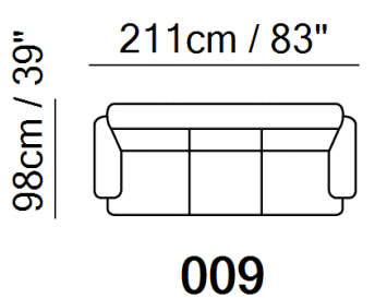 NATUZZI EDITIONS - B735 CESARE SOFA [STOCK OPTIONS] - Eurohaus Modern Furniture