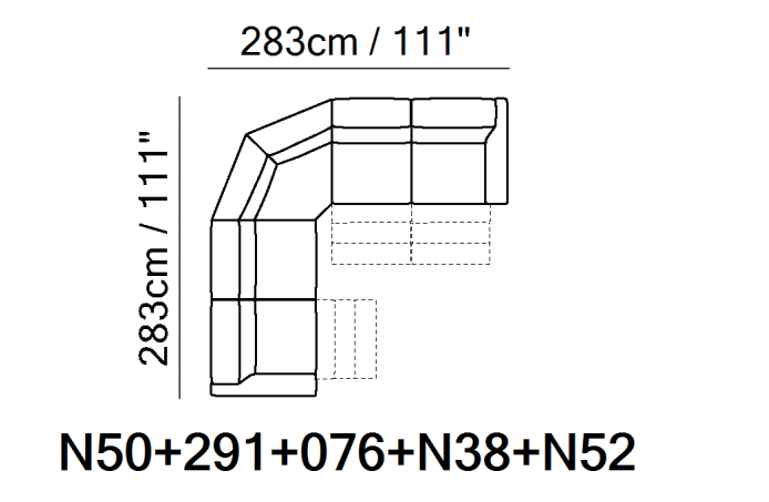 NATUZZI EDITIONS - C068 ASTUZIA SECTIONAL [STOCK] 15C6 - Eurohaus Modern Furniture