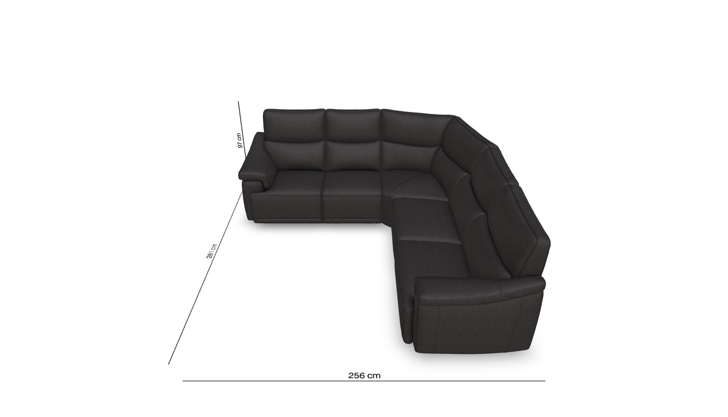 NATUZZI EDITIONS - C070 5PC SECTIONAL - 150D [STOCK]