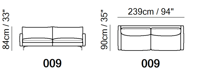 NATUZZI EDITIONS - C083 SOFA [STOCK OPTIONS] - Eurohaus Modern Furniture