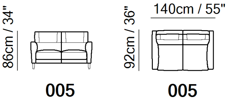 NATUZZI EDITIONS - C131 INDIMENTICABILE LOVESEAT [STOCK OPTIONS] - Eurohaus Modern Furniture