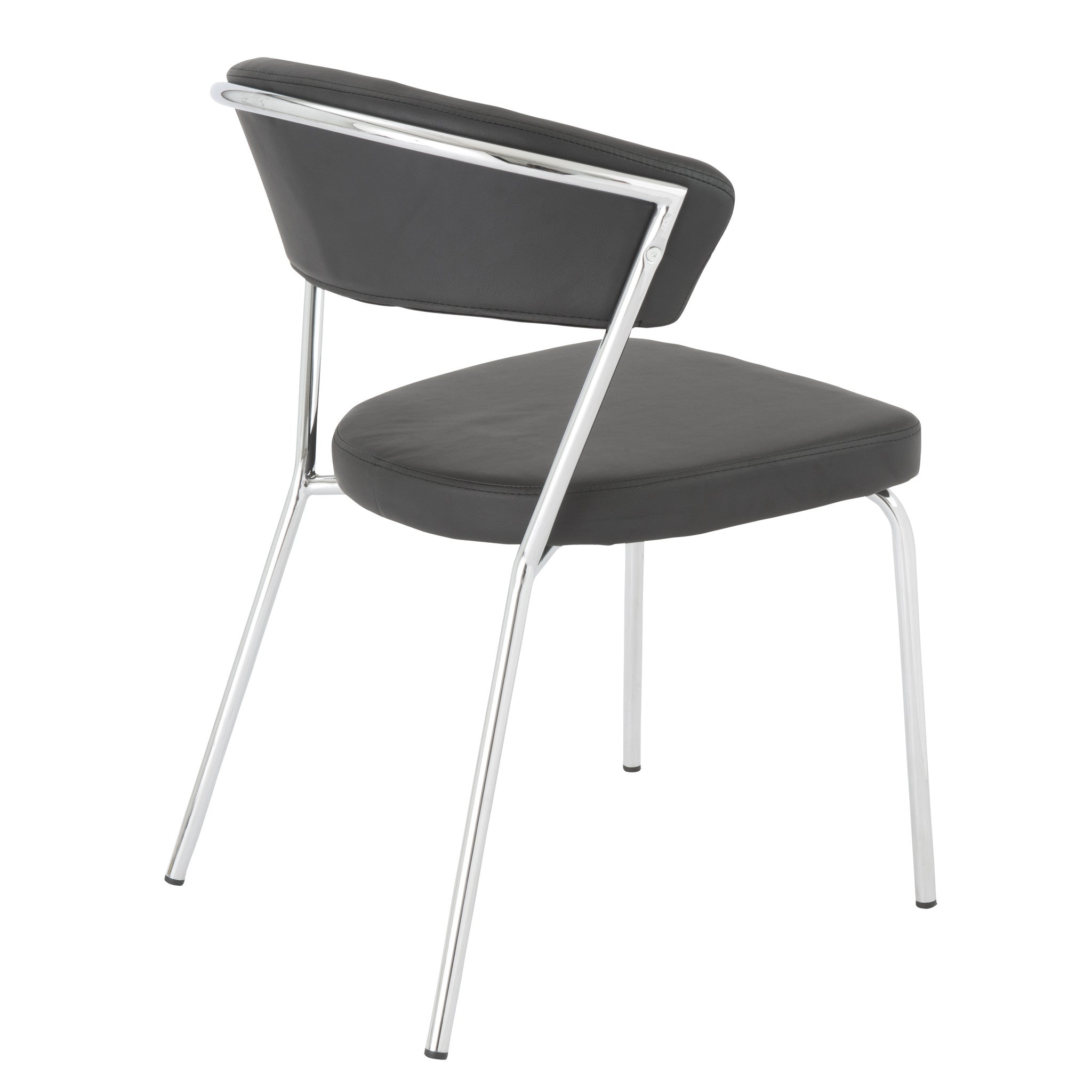 Modern dining discount chairs chrome legs