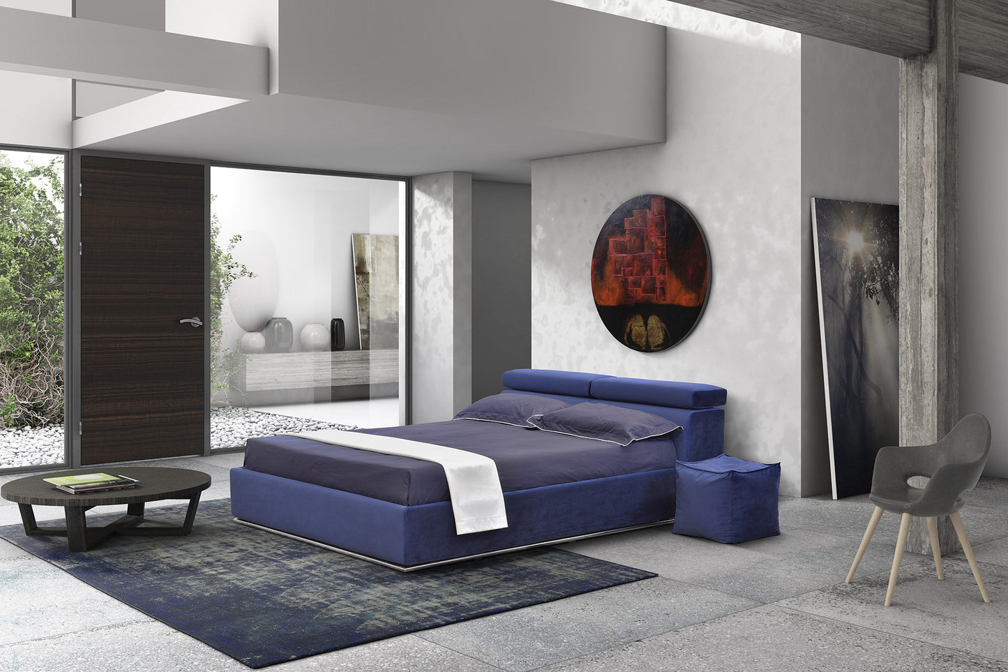 Novaluna - Alba Bed - Made in Italy - Eurohaus Modern Furniture LLC