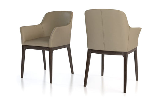 Colibri Genuine leather-Ann Armchair - Eurohaus Modern Furniture LLC