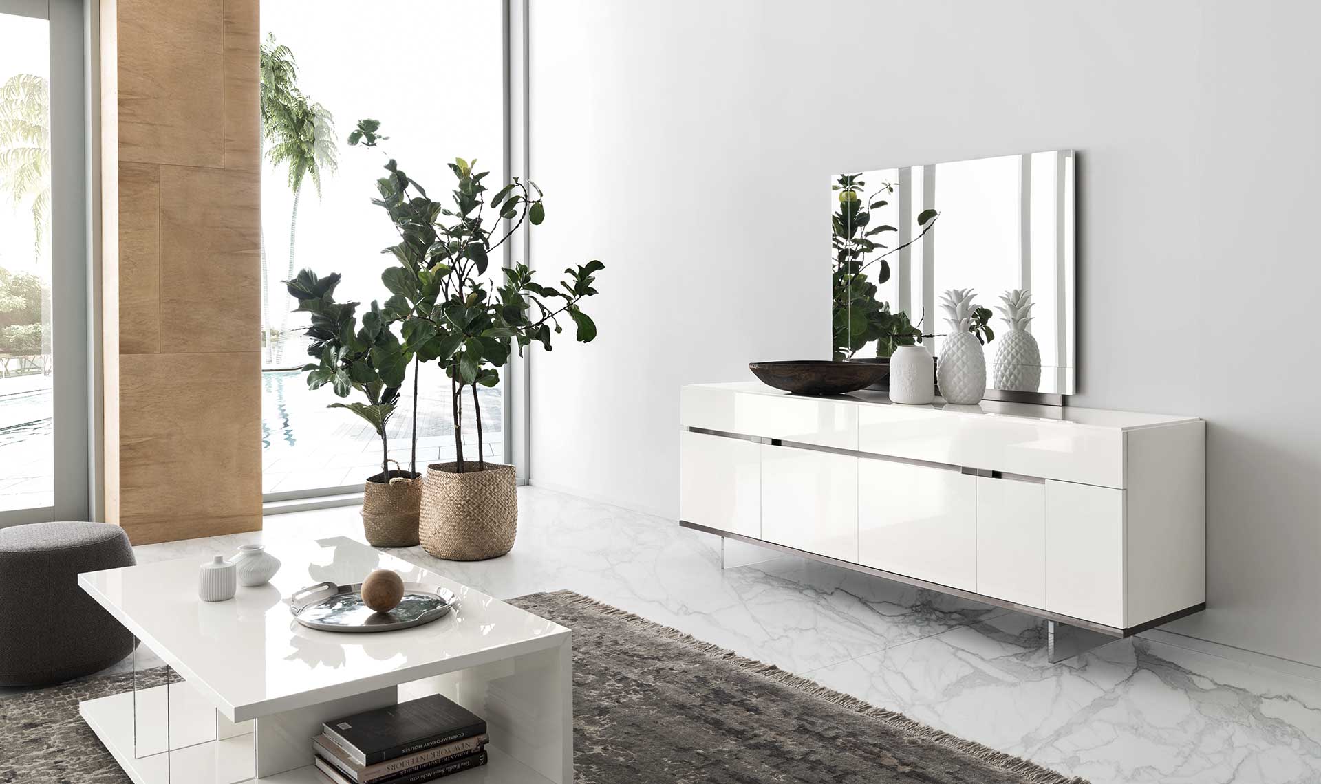 ALF ARTEMIDE WHITE GLOSSY BUFFET